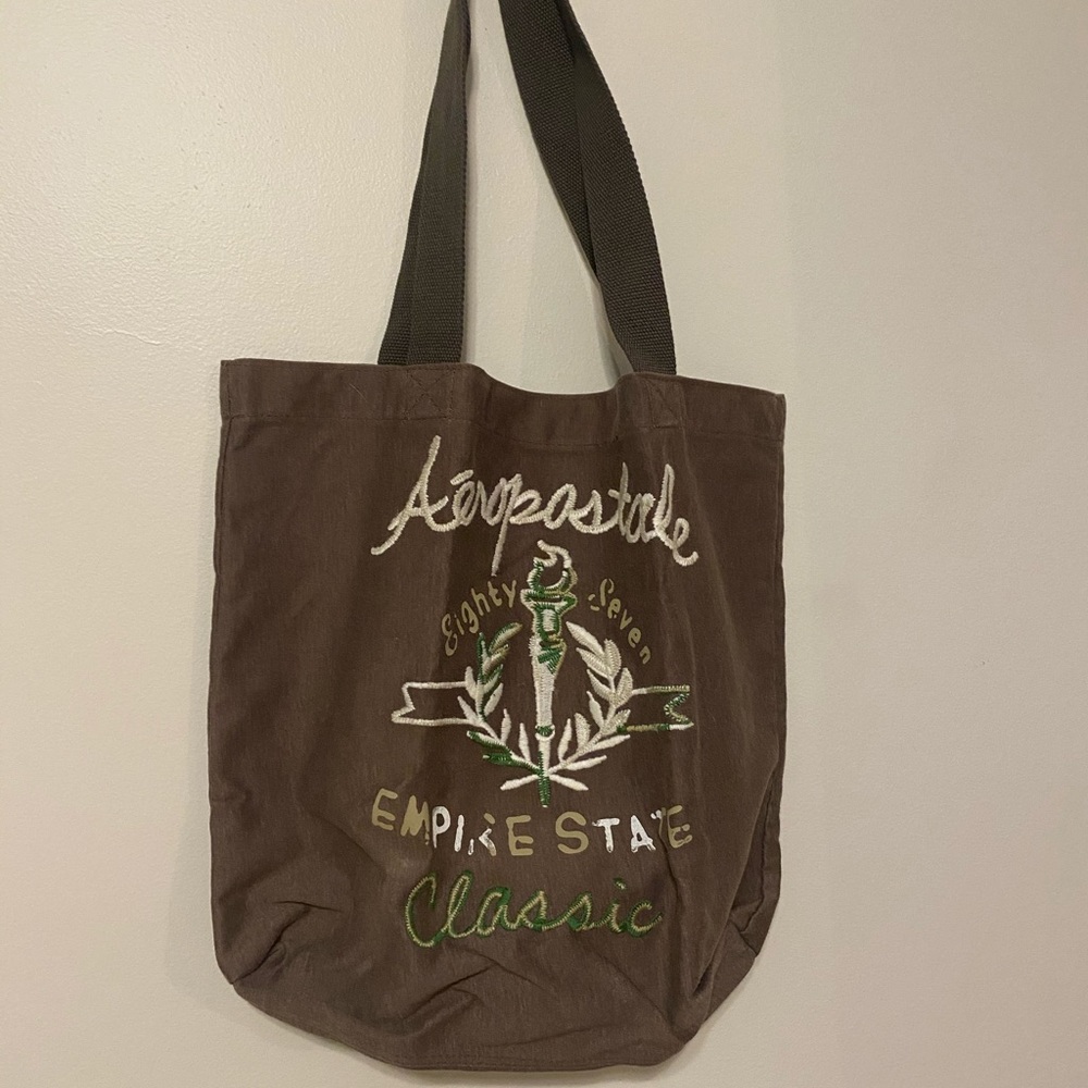 Brown Aeropostale Tote Bag